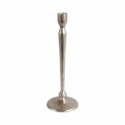 Modern Aluminum Taper Candle Holder - Sleek Decorative Metal Pillar Stand for Stylish Home Decor