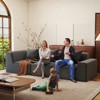 Resenkos 111" Modular Sctional Couches with Deep Seat, Compression Cloud Sofa Soft Corduroy Upholstered for Living Room Bedroom - 4 of 4