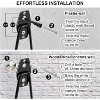 LunaLulinlk Garage Hooks Anti-Slip, Easy Installation Garage Storage Hooks Hangers Wall Mount Utility Hooks Black 12 Pack - 3 of 4