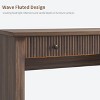 54" Executive Desk with Drawers, Fluted Home Office Desk with File Cabinet, Wooden Computer Writing Desk for Study, Conference Table for Living Room - 4 of 4