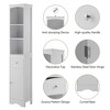 Tall Bathroom Cabinet Freestanding Storage Floor Cabinet With Drawer Adjustable Shelf - 4 of 4