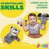 6Pcs Kids Hand Puppet Set with Working Mouth, Toddler Animal Plush Toy Includes Elephant, Giraffe, Lion, Bear, Raccoon and Monkey for Show Theater - 3 of 4
