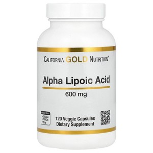 California Gold Nutrition Alpha Lipoic Acid, 600 mg, 120 Veggie Capsules - 1 of 4