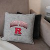 NCAA 16" Heather Gray Crisp Sweatshirt Pillow Rutgers Scarlet Knights - 3 of 4