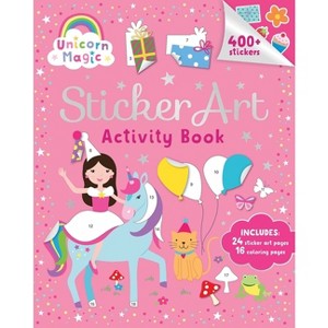 Unicorn Magic: Sticker Art & Coloring - (Paperback) - 1 of 1