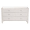 Baxton Studio Laria Teddy Bear Fabric 6 Drawer Dresser White - 4 of 4