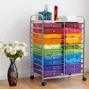 Tangkula Rolling 15-Drawer Organizer Cart,Rolling cart/W Wheels - 2 of 4