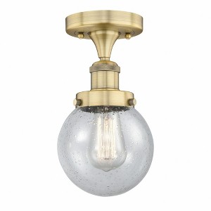 Beacon - 1 Light Semi-Flush Mount In Industrial Style-8.25 Inches Tall and 6.5 Inches Wide - 1 of 1
