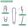 Unique Bargains Spring Lock Blanket Bulk Pins Fashion Clothes Sewing 60 Pcs - 2 of 4