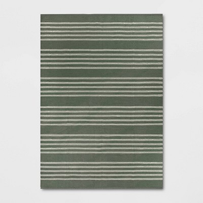 Striped Hand-Loom Outdoor Area Rug - Threshold™ designed with Studio McGee