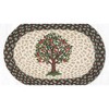 Earth Rugs Oval Apple Tree Placemat – Country Kitchen Dining Accent 13"x19" - 2 of 3