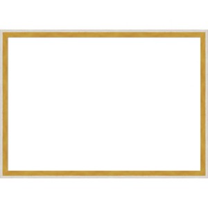 Amanti Art Paige White Gold Framed Dry Erase Magnetic Board - 1 of 4