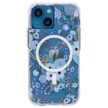 Rifle Paper Co. Apple iPhone 13 MagSafe Compatible Case- Garden Party Blue