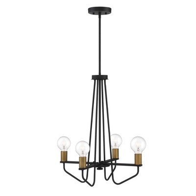 Designers Fountain Ravella 4 - Light Chandelier in  Black