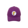 Mens Super Mario Brothers Hat Waluigi Mario purple cosplay hat - 3 of 4