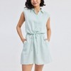 Reistor Womens Drawstring Shirt Dress in Stripes - 3 of 4