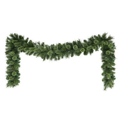 Puleo 9'x10" Artificial Tacoma Pine Christmas Garland