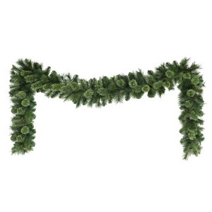 Puleo 9'x10" Artificial Tacoma Pine Christmas Garland - 1 of 4