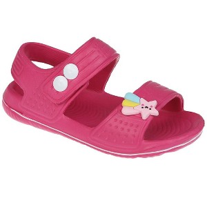 FOAMWALK Toddler Girl's EVA Sandals with Charm Detail- Comfy Sandals for Toddler - 1 of 4