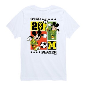 Boys' - Disney - Mickey Soccer Short Sleeve Graphic T-Shirt - 1 of 4