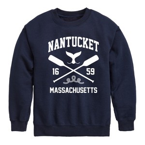 Boys' - Instant Message - Nantucket Graphic Long Sleeve Fleece Sweatshirt - 1 of 4