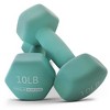 HolaHatha Neoprene Dumbbell Set With Rack – Open Box, Free Hand Weights (HH0002-3-U-A)