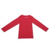 EVERYDAY KIDS Girls Thermal Underwear Set – Long Johns Base Layer for Cold Weather – Microfleece & Moisture-Wicking, Red - 4 of 4