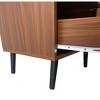 PAGED Wooden Nightstand with 1-Drawer, Mid-Century Modern Bedside Table with Smooth Metal Glides, End Table for Bedroom - 4 of 4