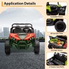 Harley-Style 24V Kids UTV Ride-on - Parent Remote Control, 2 Seats, Bluetooth Music,Storage Spaces,LED Lights & Metal Body for Ages 1-8 - 4 of 4