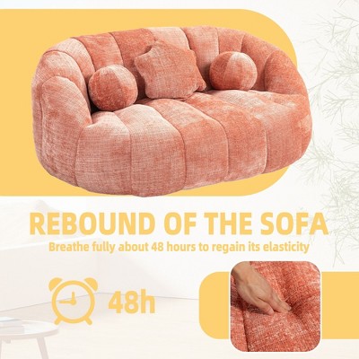 Round Swivel Club Chair-Comfortable Barrel Chair for Living Spaces