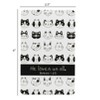 Dicksons He Loves Us All Cats Black and White 4 inch Paper Pocket Card Bookmark Pack of 12 - 3 of 4