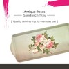 Pimpernel Antique Roses Rectangular Display Tray with Handles - Floral Melamine Hostess Tray for Tea, Snacks, & Decor - 15.1" x 6.5" Chic Rose - 2 of 4