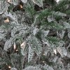 Northlight Real Touch™️Pre-Lit Full Flocked Whistler Noble Fir Artificial Christmas Tree - 6.5' - Clear Lights - 3 of 4