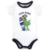 Hudson Baby Infant Boy Cotton Bodysuit, Shorts and Shoe Set, Surf Dude - image 3 of 4