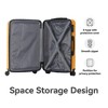 NAYSAYE Luggage ABS Hardshell 3 Piece Spinner Set with TSA Lock and Nested Design for Travel, Yellow, 19.88"*10.63"*29.92" - 2 of 4
