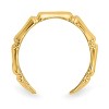 Black Bow Jewelry 14k Yellow Gold Bamboo Inspired Toe Ring - 2 of 4