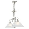 Livex Lighting Coronado 2 - Light Island Pendant Light in  Brushed Nickel - 4 of 4