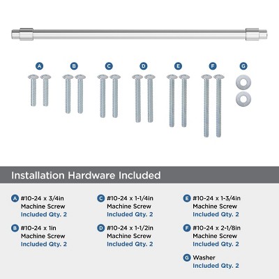 Polished Chrome 18" Modern Appliance Pull Handle