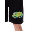 Scooby-Doo Mens' Cartoon The Gang Mystery Machine Sleep Pajama Shorts Black - 2 of 3