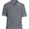 Lands' End Men's Short Sleeve Cooling Zip Sweater Polo - 3 of 3