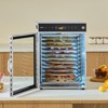 VEVOR Rotary Food Dehydrator Machine, 12 Stainless Steel Trays, 800W Electric Food Dryer with Adjustable Temperature & 24-Hour Timer, Silver - 2 of 4