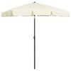 vidaXL Beach Umbrella Sand Yellow 70.9 in.x47.2 in. - 2 of 4