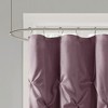 PAGED Semi-sheer Lightweight Faux Silk Fabric Shower Curtain,Shower Curtains with 12 Button Holes for Bathroom,Machine Washable - 2 of 4