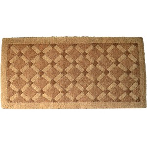 HomeRoots 24" X 48" Brown Coir Outdoor Door Mat - 1 of 4