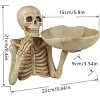 Racxily Skull Tray Ornament with Bowl ¨C Unique Skeleton Design for Indoor & Outdoor Decor, Perfect for Halloween - 3 of 4
