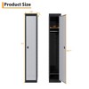 GustoWave Narrow Metal Locker with Hanging Rod & 2 Shelves, 71 Inch Tall Heavy Duty Steel Employee Locker for Office, School, Gyms, Rust-Resistant - 3 of 4