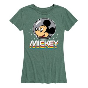 Women's - Disney - Mickey Portrait Retro Short Sleeve Graphic T-Shirt - 1 of 4