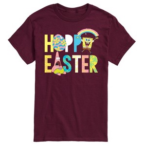 Men's - SpongeBob Squarepants - Hoppy Easter Patrick and Spongebob Short Sleeve Graphic T-Shirt - 1 of 4