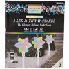 Gemmy Orchestra of Lights 3-LED Multicolor Snowflake Christmas Pathway Markers - 4 of 4