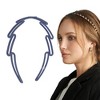 Unique Bargains Women's Cute Frosted Diagonal Square Headbands 1 Pc - 2 of 4